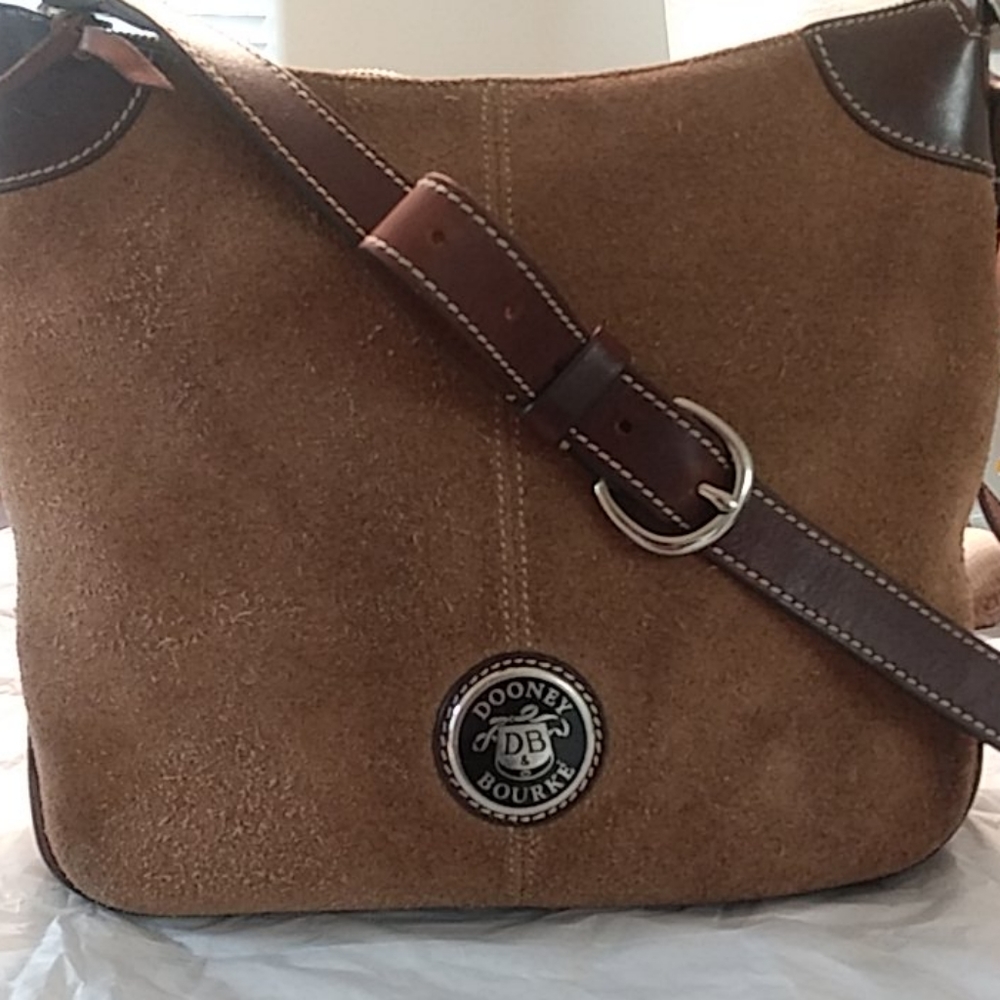 Dooney & Bourke Brown Suede Bag